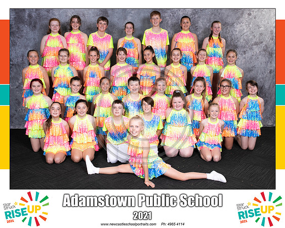 Adamstown PS Fluro Rainbow Frill