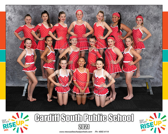 Cardiff South PS Red White Polka Dots