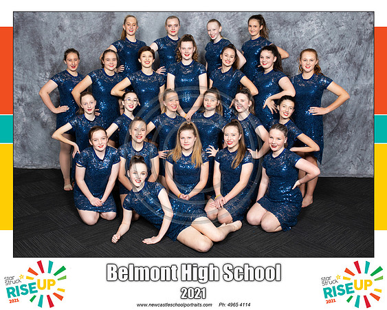 Belmont High Blue Sequins