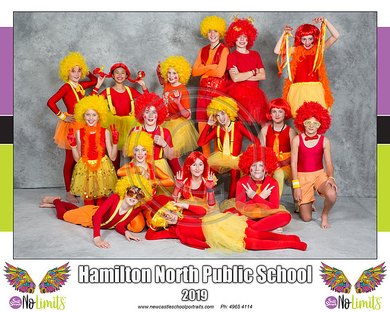 Hamilton Nth P - Red & Orange